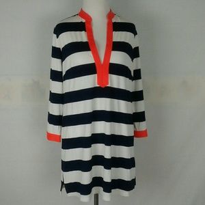 Julie Brown N.Y.C. abstract tunic dress top s